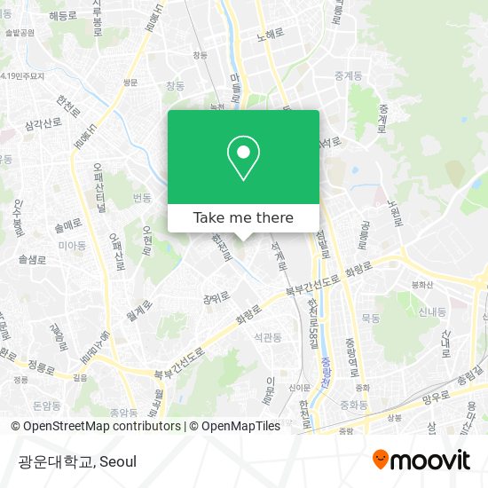 광운대학교 map