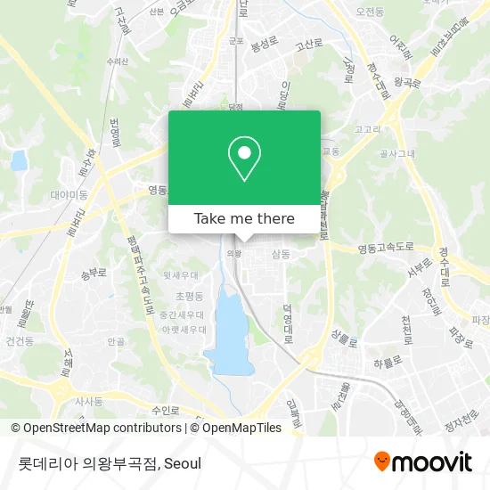 롯데리아 의왕부곡점 map