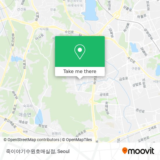 죽이야기수원호매실점 map