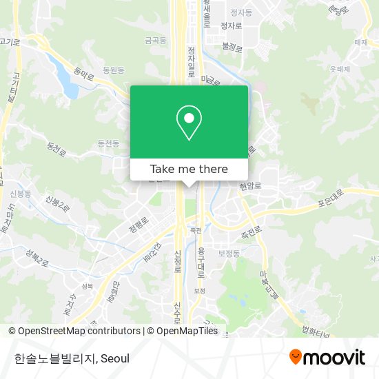 한솔노블빌리지 map