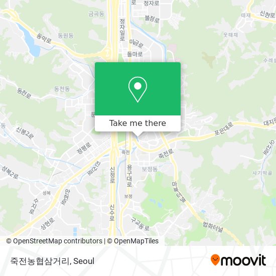 죽전농협삼거리 map