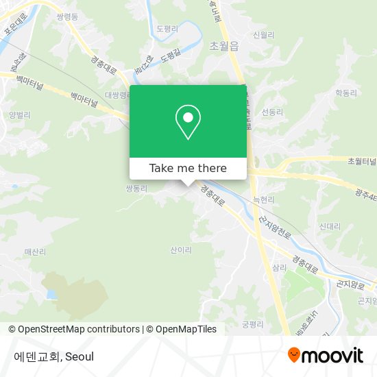 에덴교회 map