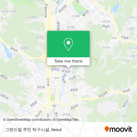 그랜드빌 주민 탁구시설 map