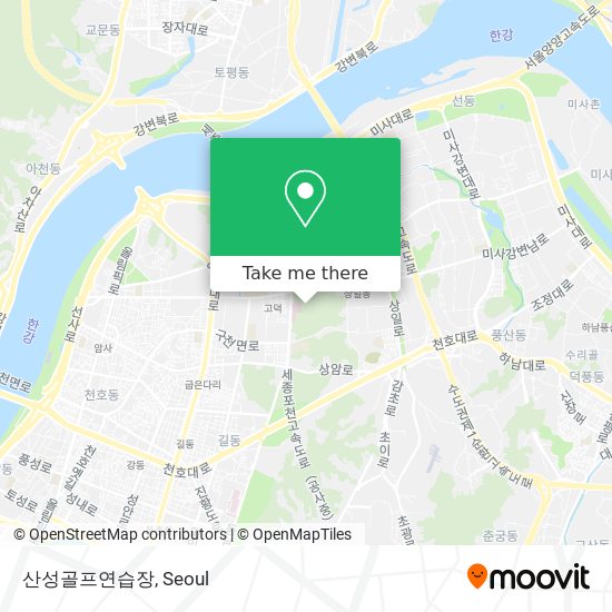 산성골프연습장 map