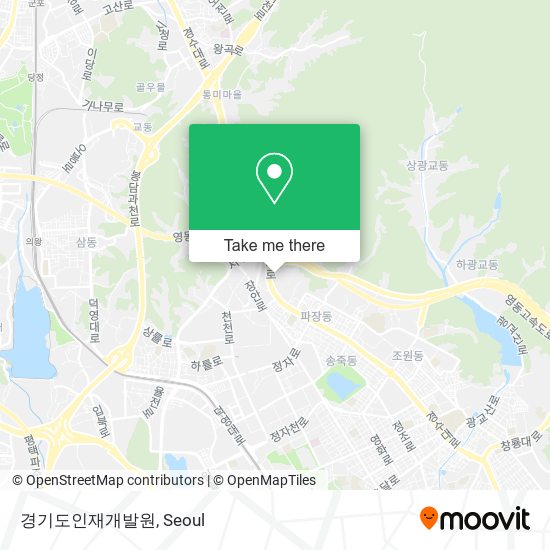 경기도인재개발원 map