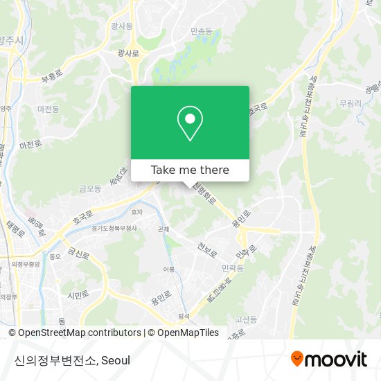 신의정부변전소 map