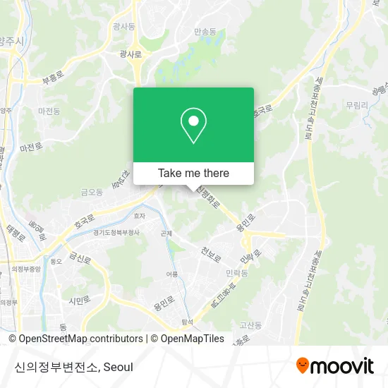 신의정부변전소 map