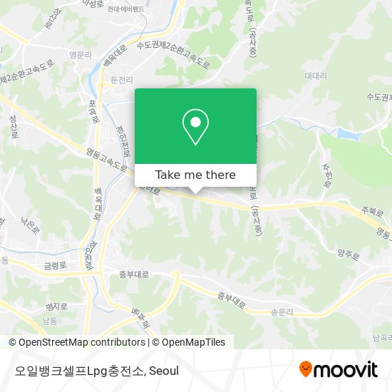 오일뱅크셀프Lpg충전소 map