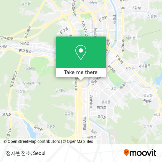 정자변전소 map