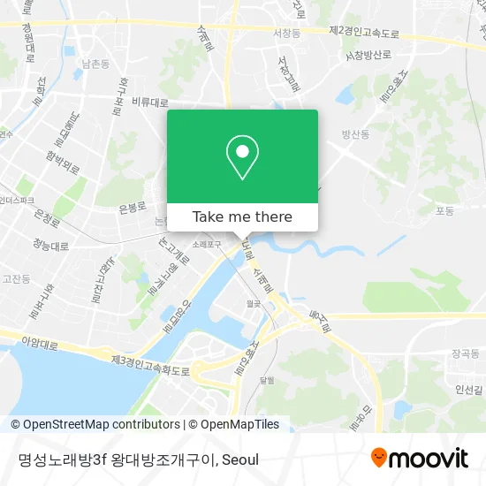 명성노래방3f           왕대방조개구이 map