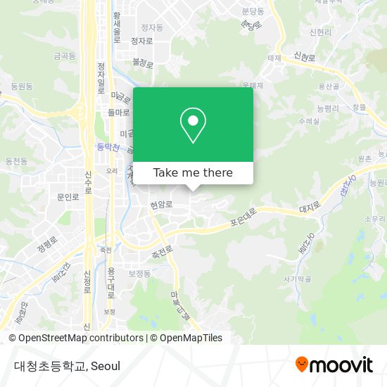 대청초등학교 map