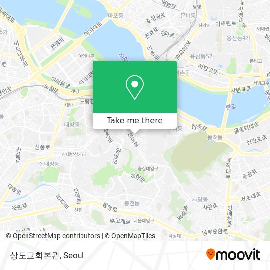 상도교회본관 map