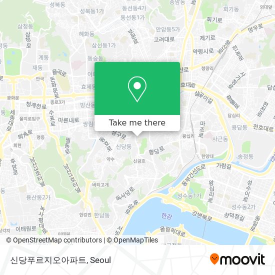 신당푸르지오아파트 map