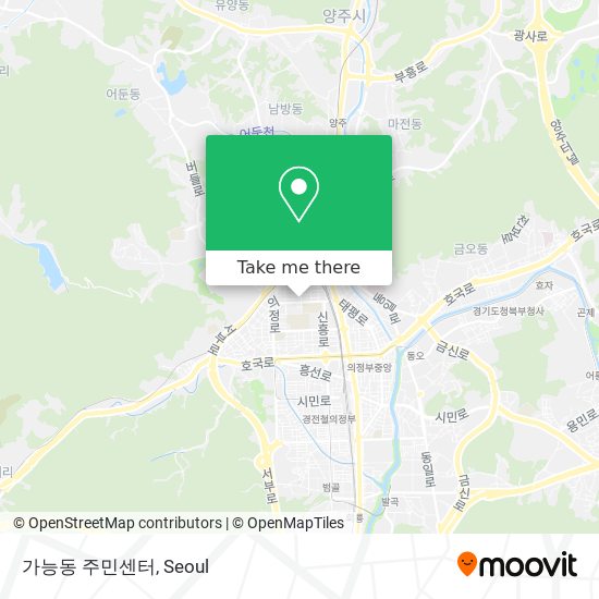 가능동 주민센터 map