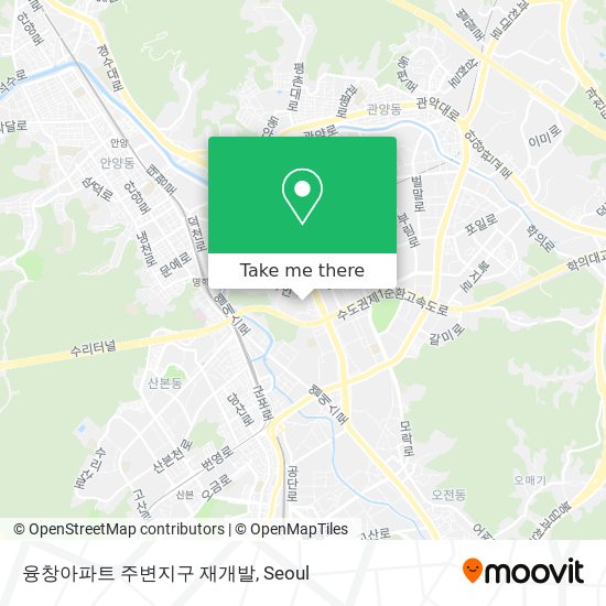 융창아파트 주변지구 재개발 map