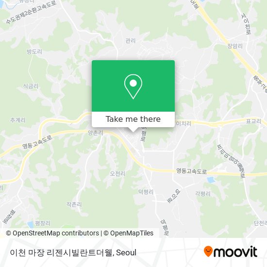 이천 마장 리젠시빌란트더웰 map