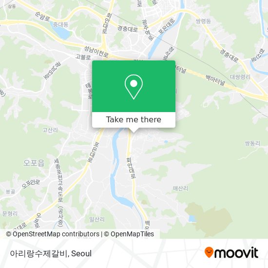 아리랑수제갈비 map