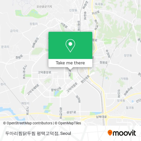 두마리찜닭두찜 평택고덕점 map