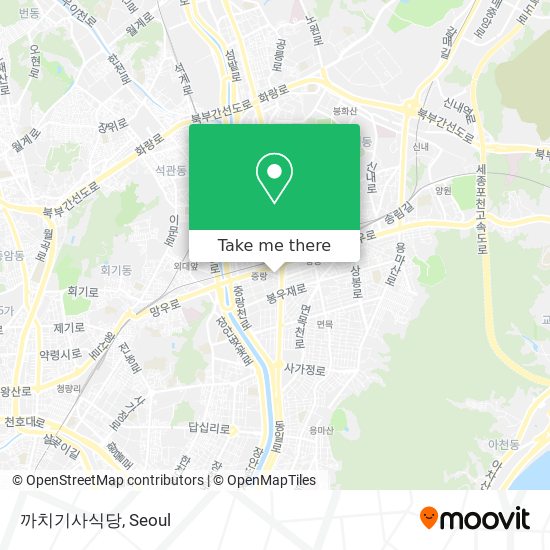 까치기사식당 map