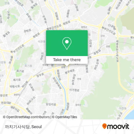 까치기사식당 map