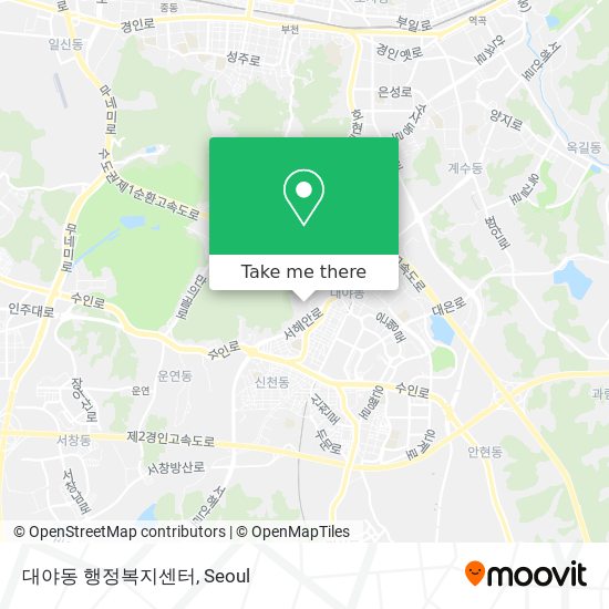 대야동 행정복지센터 map