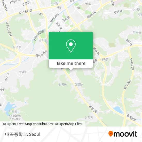 내곡중학교 map