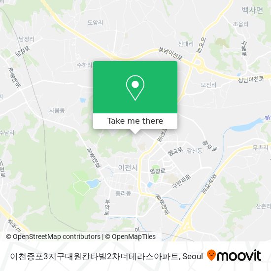 이천증포3지구대원칸타빌2차더테라스아파트 map