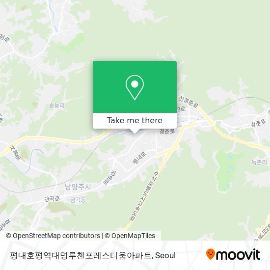 평내호평역대명루첸포레스티움아파트 map