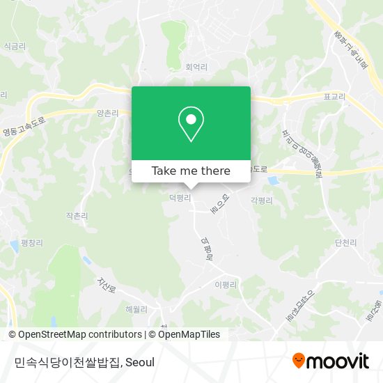 민속식당이천쌀밥집 map