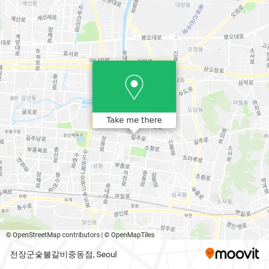 전장군숯불갈비중동점 map