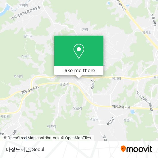 마장도서관 map