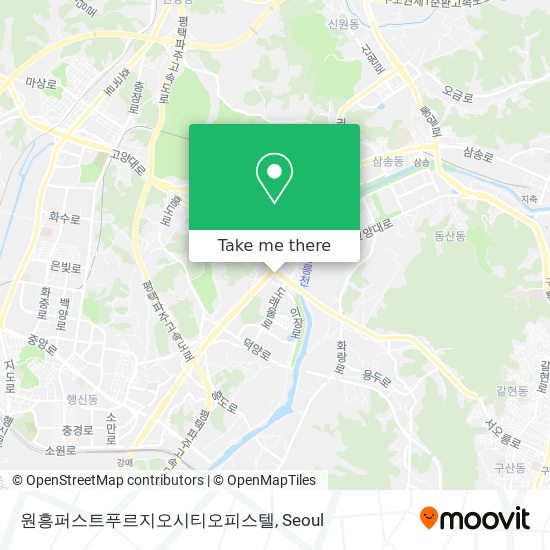 원흥퍼스트푸르지오시티오피스텔 map