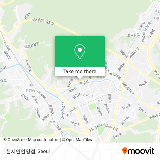 천지연안양점 map