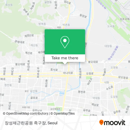 장성제근린공원 족구장 map