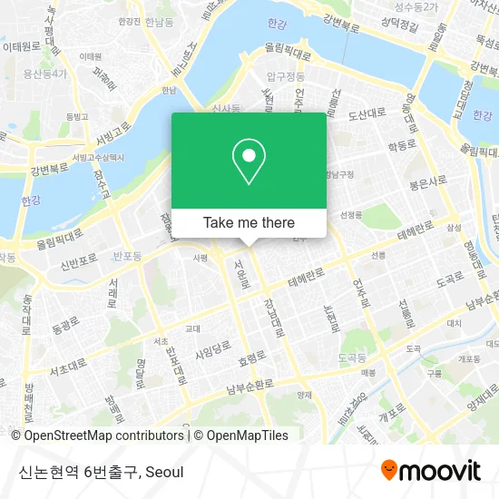 신논현역 6번출구 map