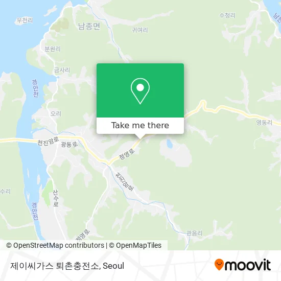 제이씨가스 퇴촌충전소 map