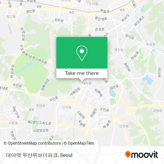 대야역 두산위브더파크 map