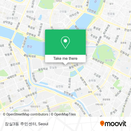 잠실3동 주민센터 map