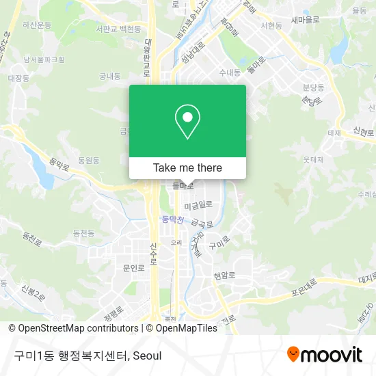 구미1동 행정복지센터 map