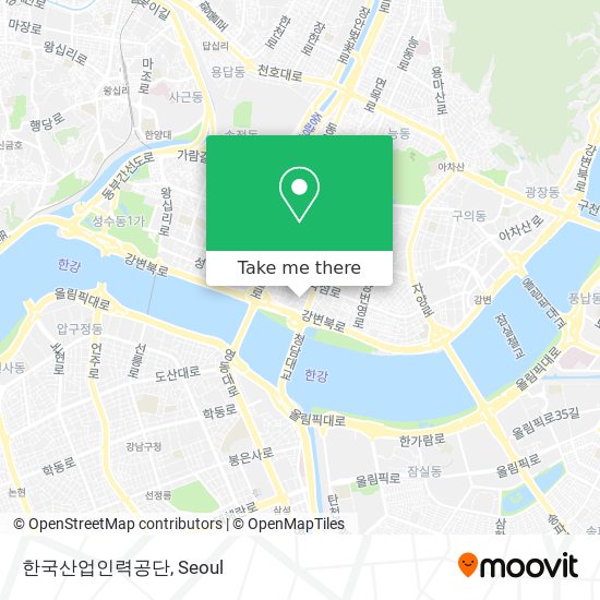 한국산업인력공단 map