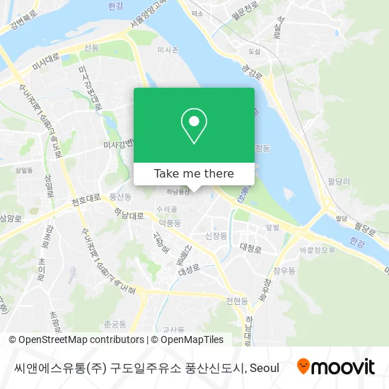 씨앤에스유통(주) 구도일주유소 풍산신도시 map
