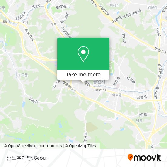 삼보추어탕 map