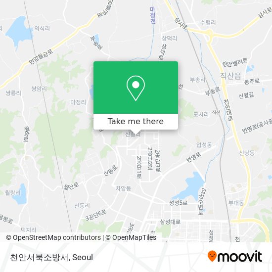 천안서북소방서 map
