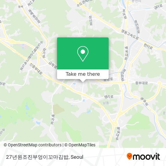 27년원조진부엉이꼬마김밥 map