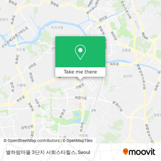 별하람마을 3단지 서희스타힐스 map