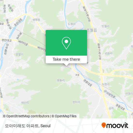 모아미래도 아파트 map