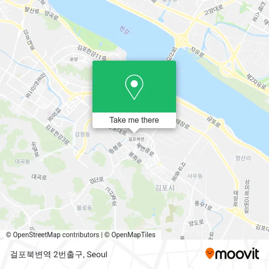 걸포북변역 2번출구 map
