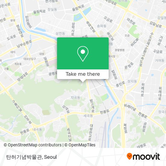 탄허기념박물관 map