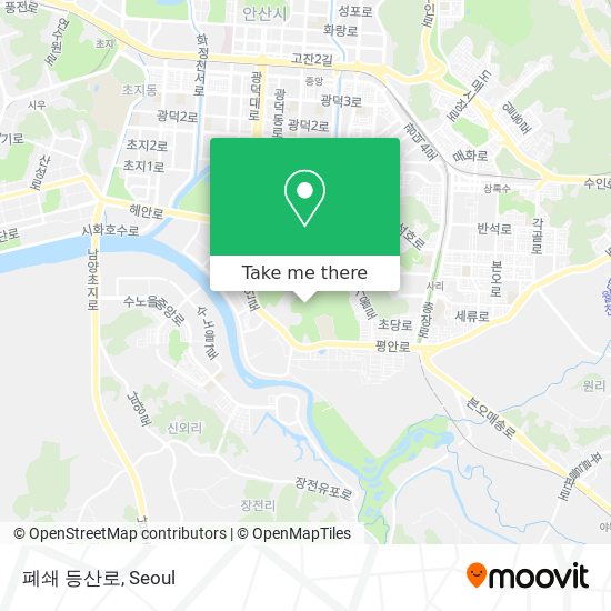 폐쇄 등산로 map