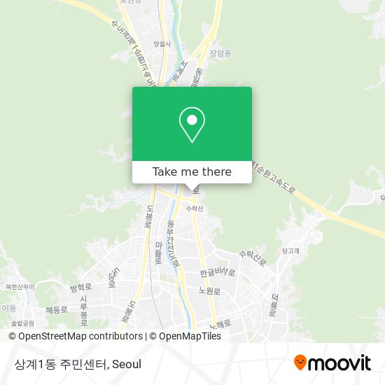 상계1동 주민센터 map